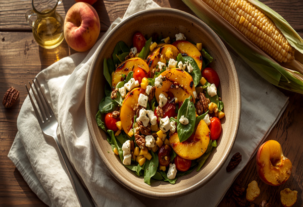 Grilled Peach and Corn Salad: A Fresh Late-Summer Favorite